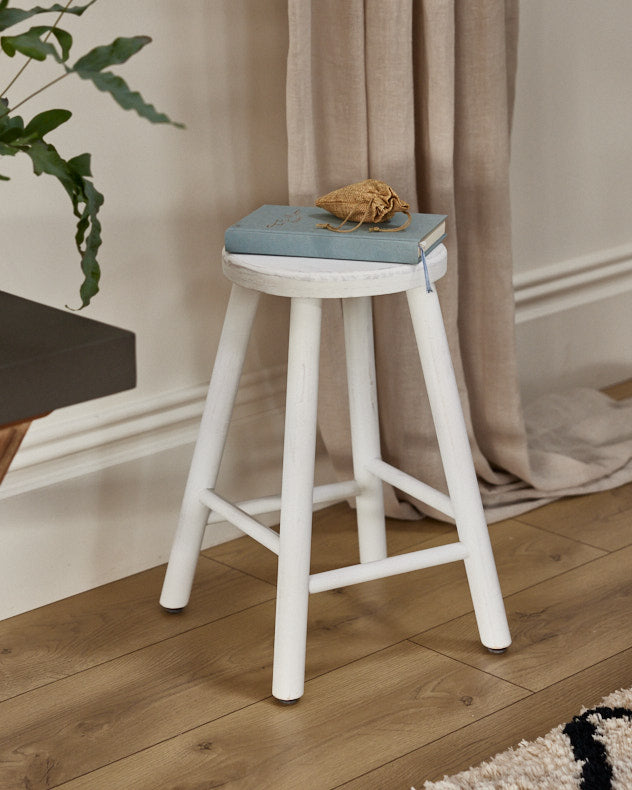 Rustic white bar stools sale