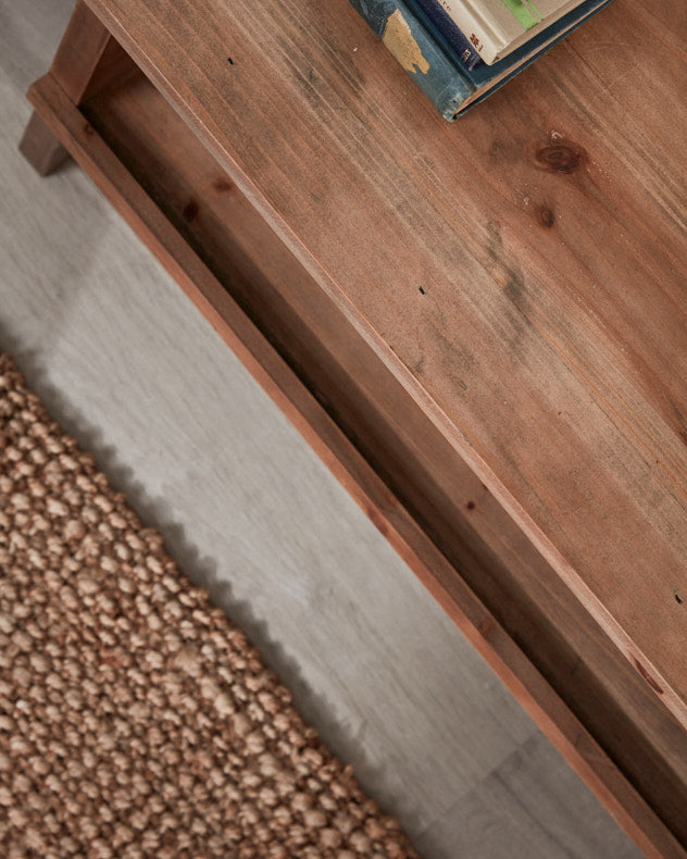 Rustic Pine 80cm Shoe Bench