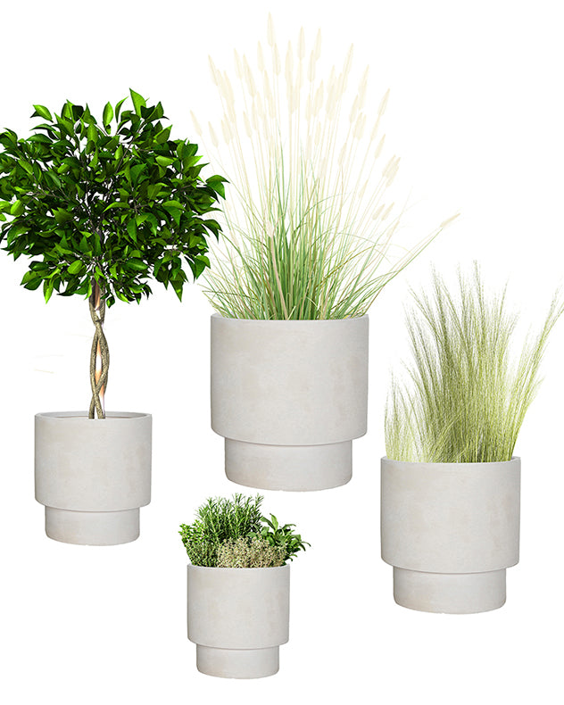 Noma Beige Footed Planter Collection