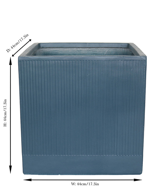 Agri Blue Ribbed Planter Collection