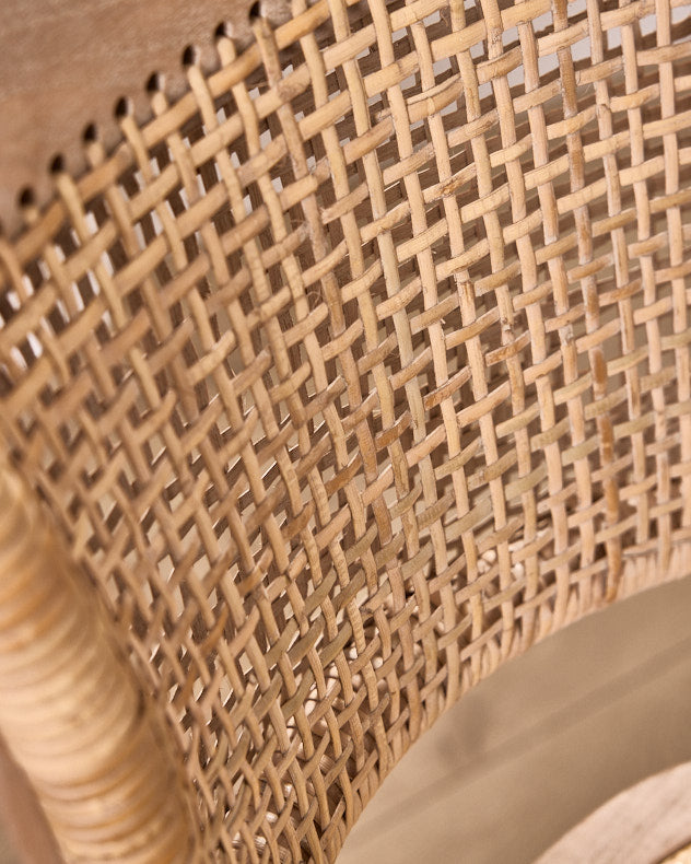 Set of 2 Wicker Dining Chairs