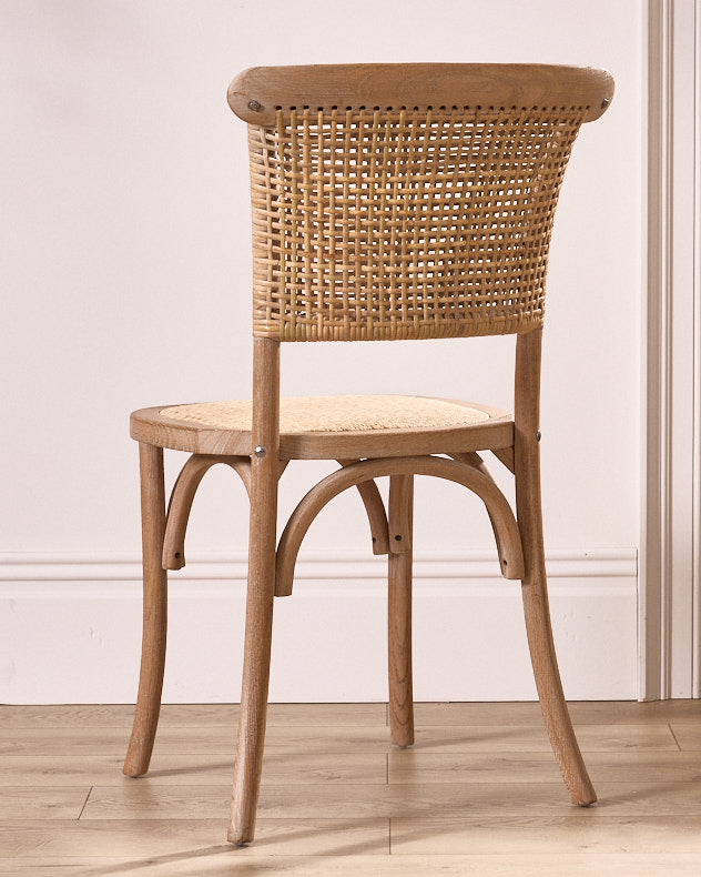 Set of 2 Wicker Dining Chairs