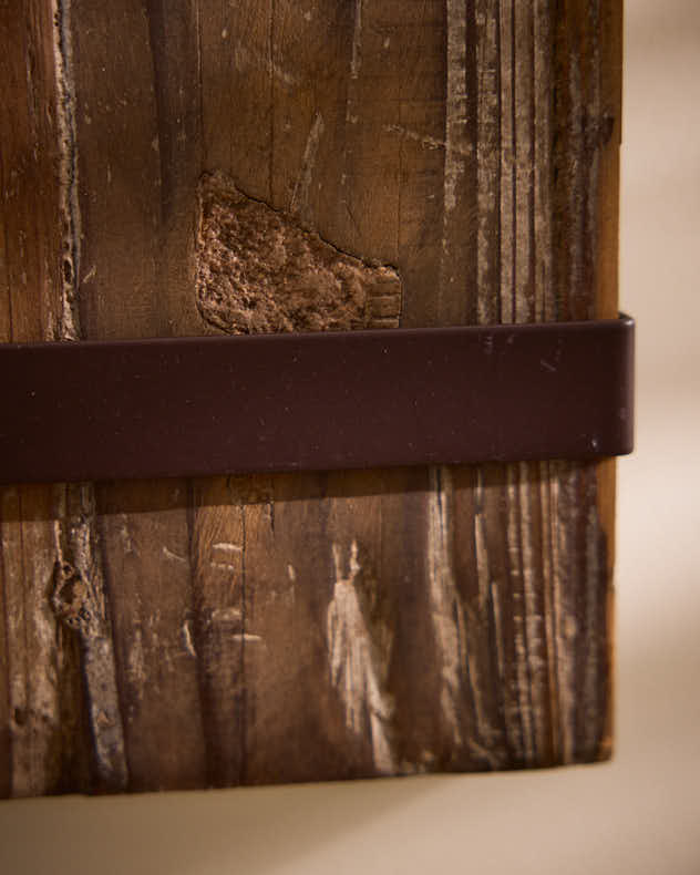 Panneau d'affichage de cuisine en bois recyclé