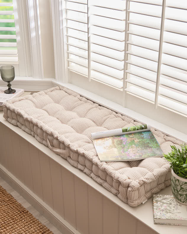 Bay Window Bench Custom Made Bench Pads Custom Size Sunbrella