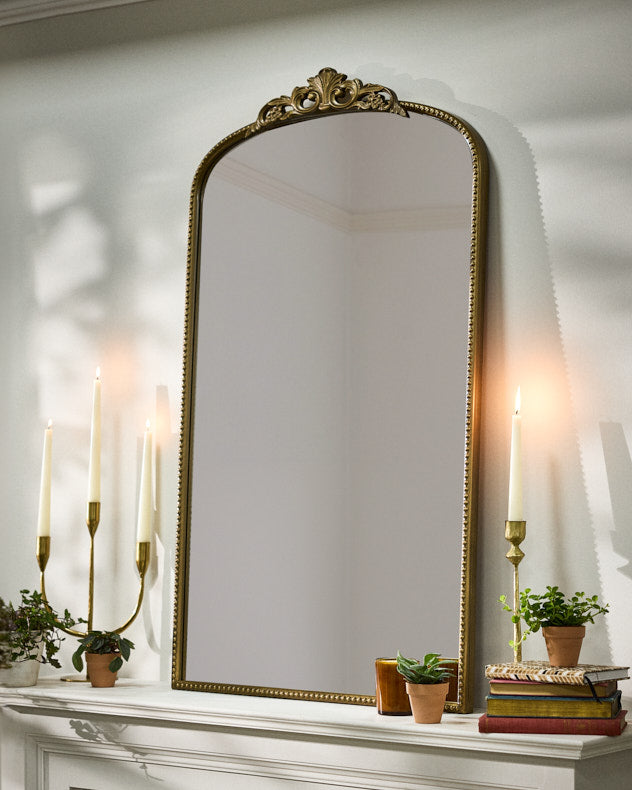 Rozier Gold Ornate Arch Mirror