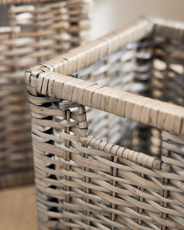 Set of 2 Wicker Storage Baskets