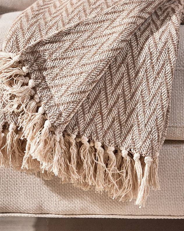 Hepworth Throw Blanket with Tassels