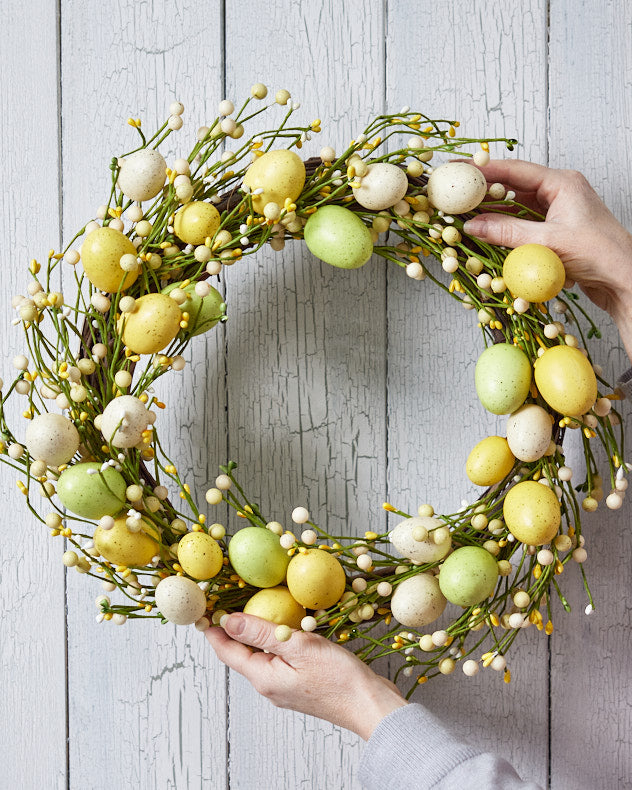 Gelber und grüner Kranz