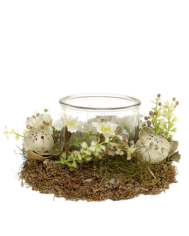 Rustic Easter Candle Holder Centrepiece