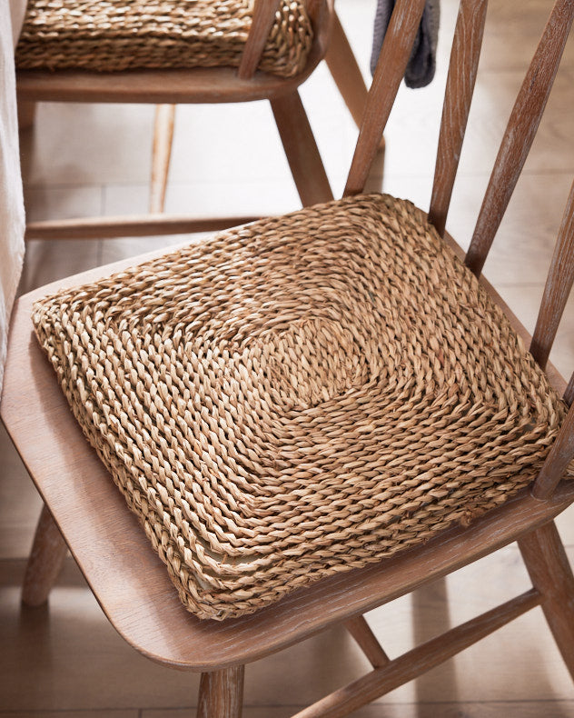 Braided Seagrass Cushion Dibor Seat Pads