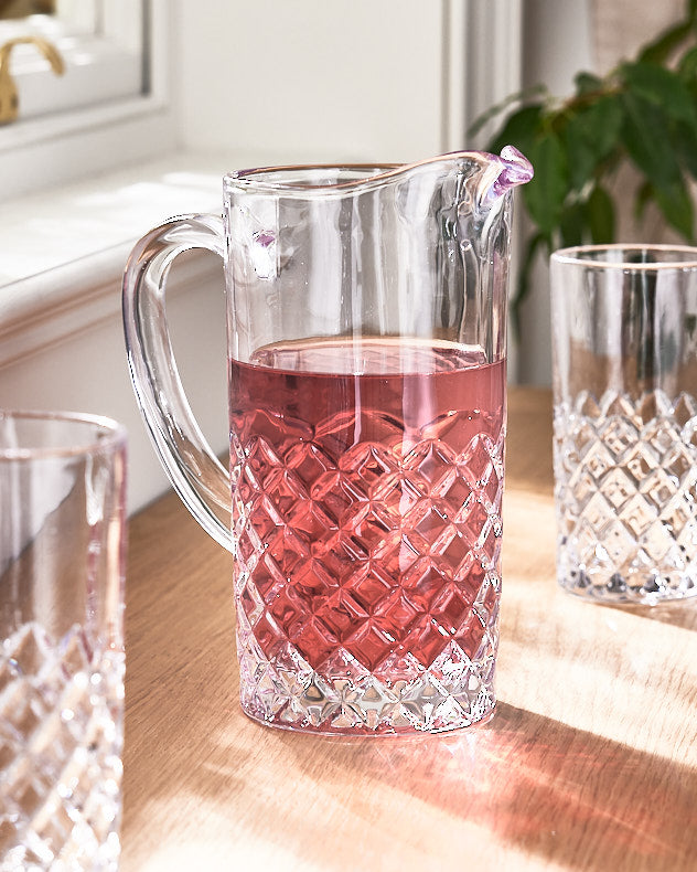Orleton Diamond Cut Glass Jug
