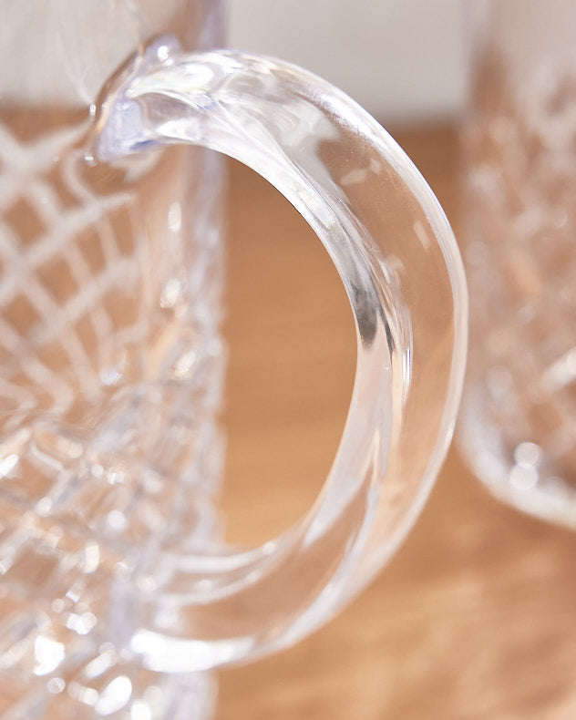 Orleton Diamond Cut Glass Jug