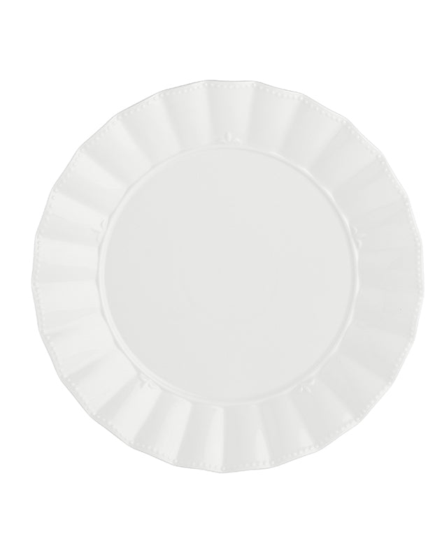 Mysa White Porcelain Dinner Plate