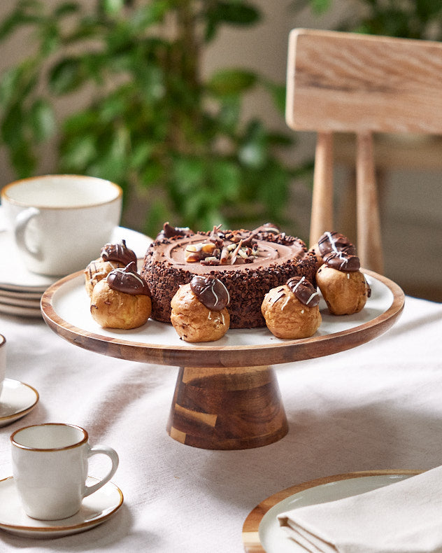 Fika Wooden Cake Stand