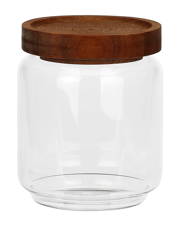 Sadan Glass Jars with Wooden Lid