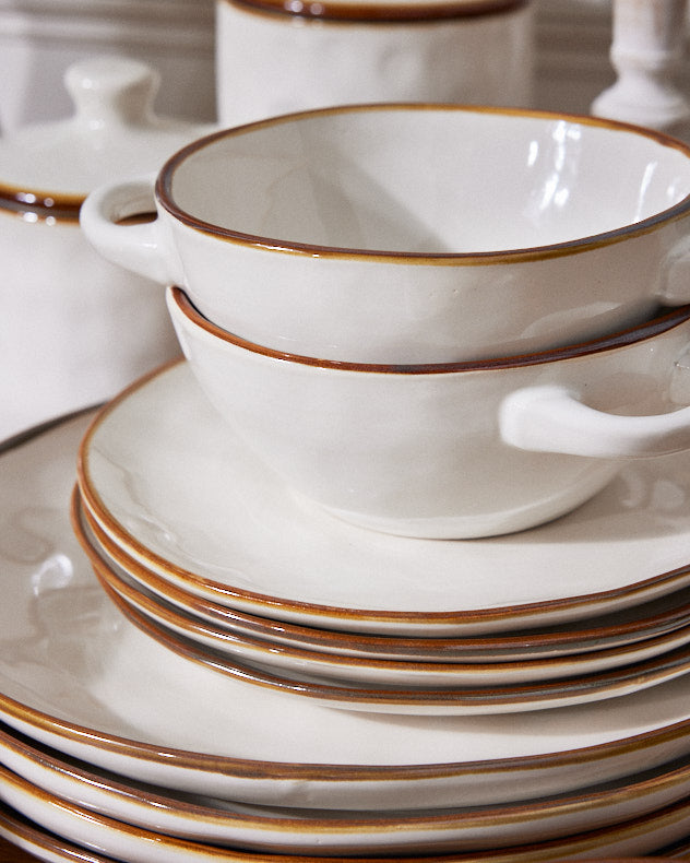 Seda Grey Ceramic Dinner Plate