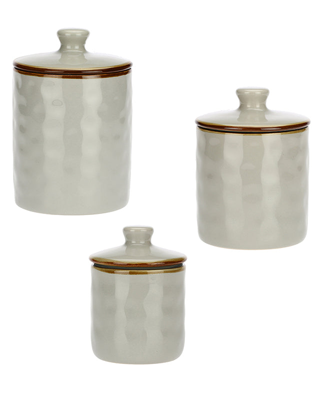 Seda Grey Ceramic Jars