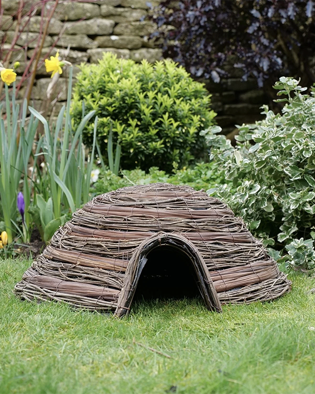 Wicker Hut Hedgehog House