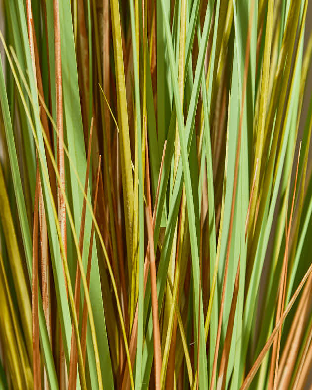 Faux Ravenna Grass Pot