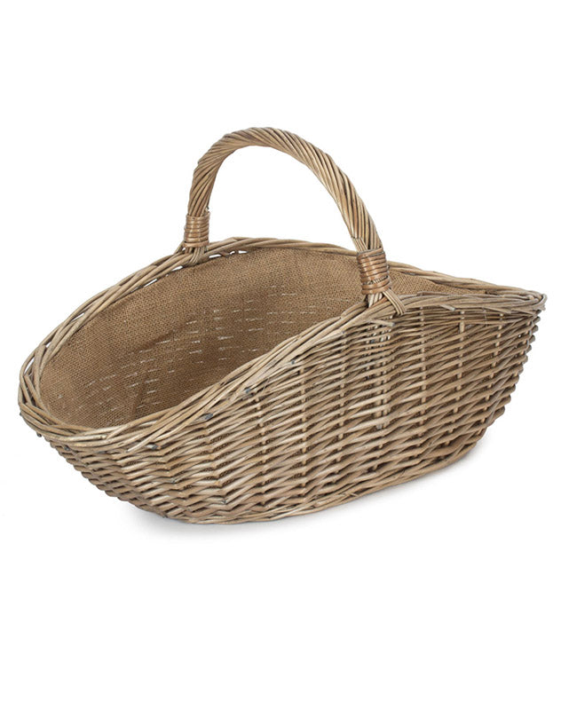Large Antique Wash Harvesting Basket