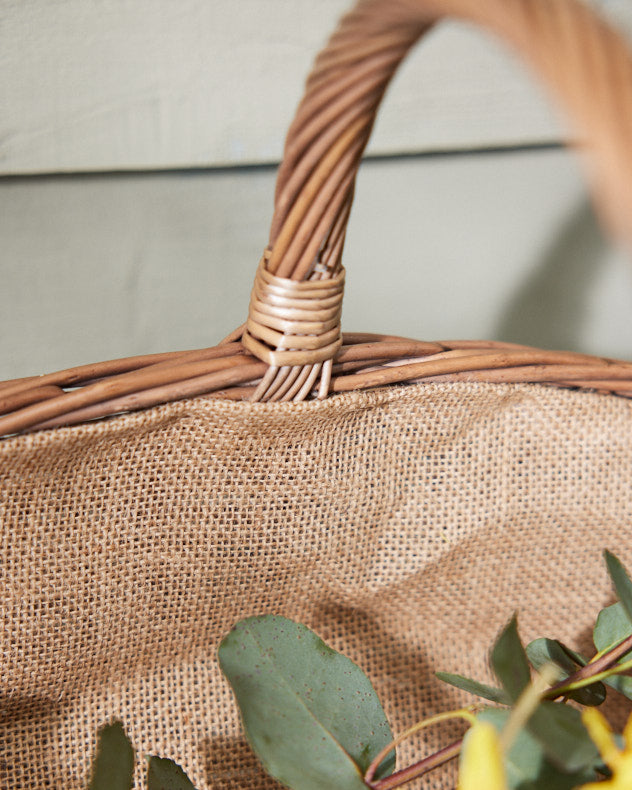 inside view of Antique Wash Harvesting Basket