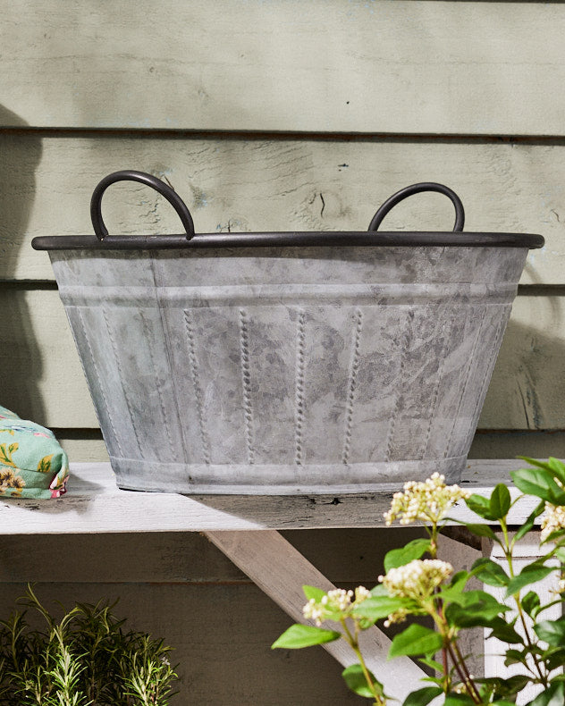 Oval Planter Tub with Handles