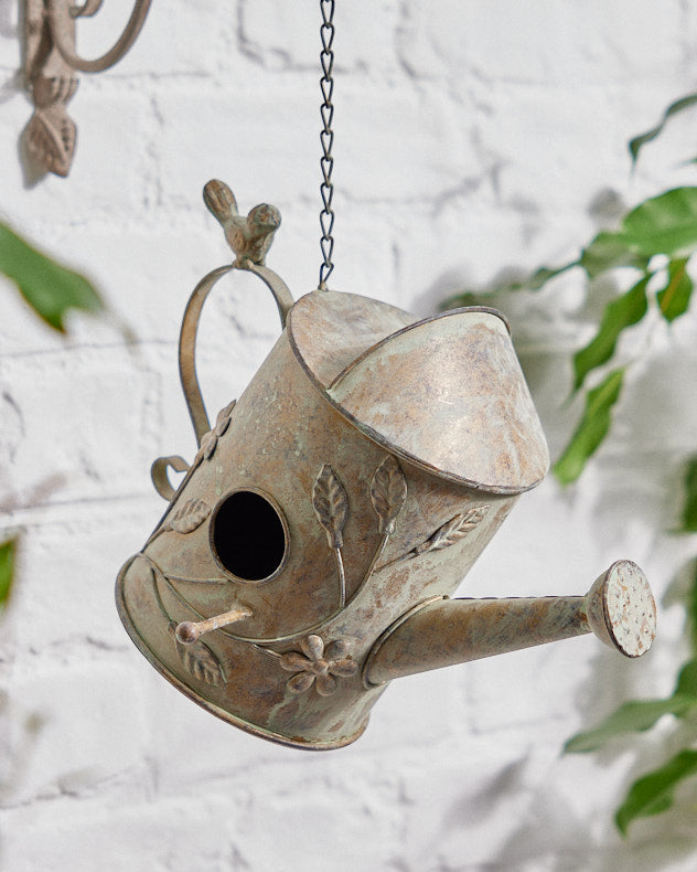 Watering Can Hanging Bird House