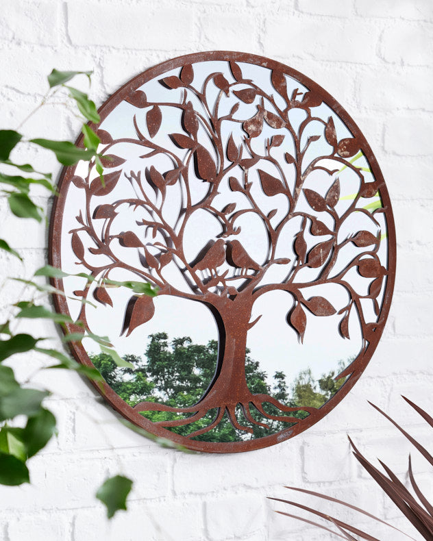 Tree of Love Round Mirror
