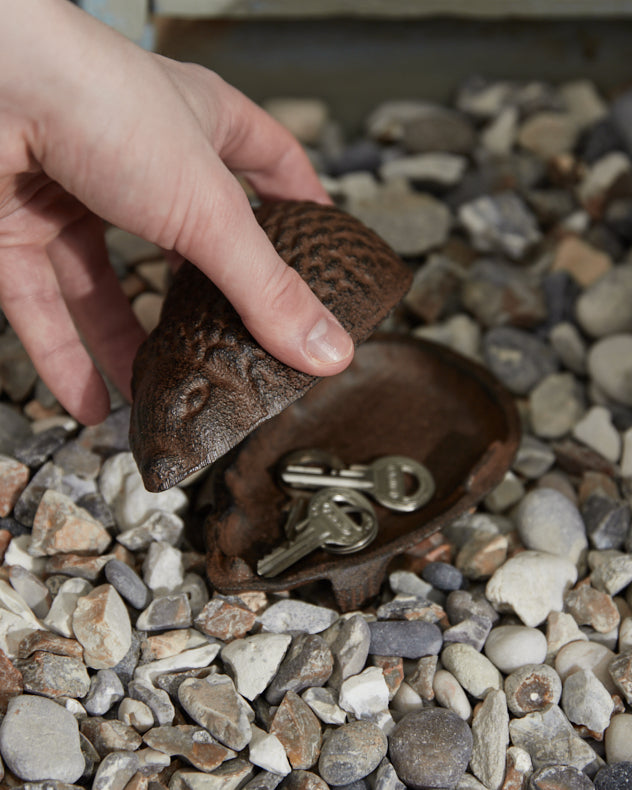 Cast Iron Hedgehog Key Holder