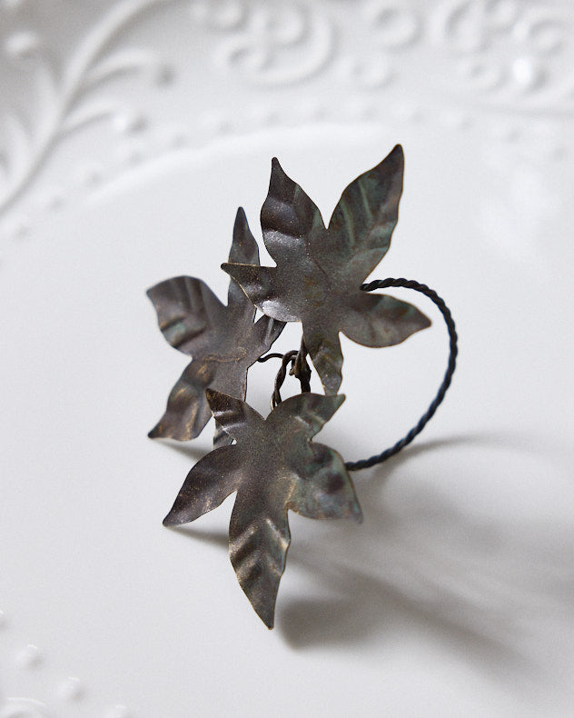 Bronze Leaves Napkin Ring