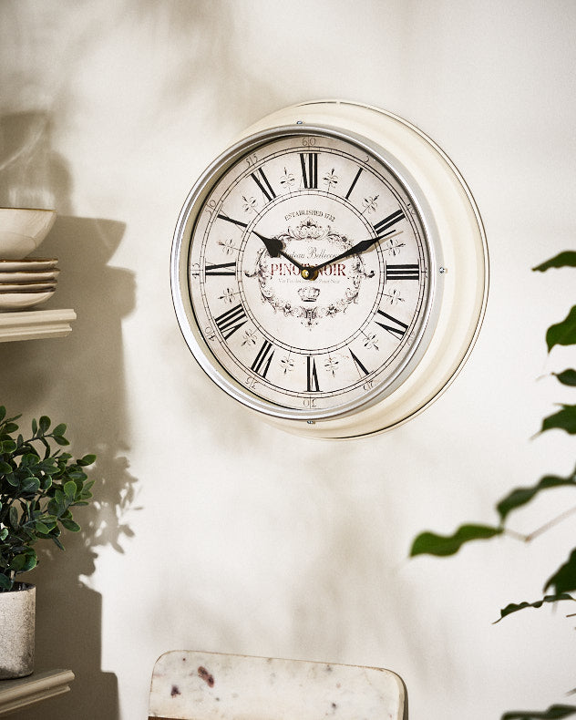 Alma Cream Wall Clock 31cm