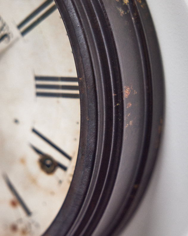 Marguerite Black Wall Clock 31cm
