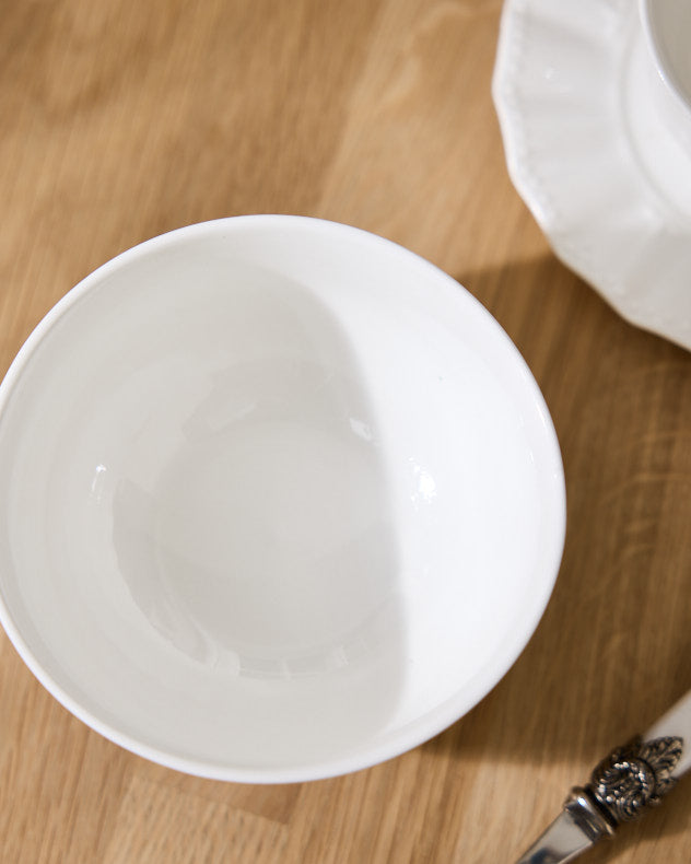 Albi White Ceramic Bowl