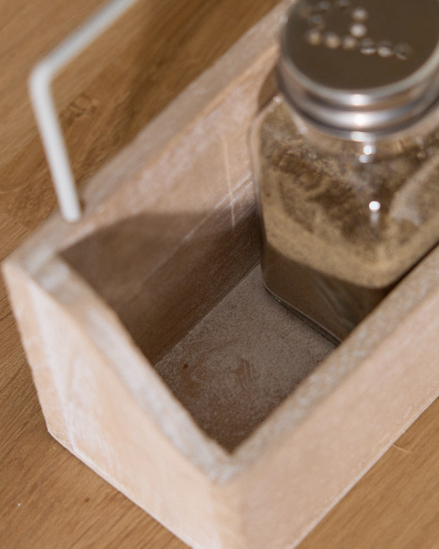Salt and Pepper Shaker Set in Holder