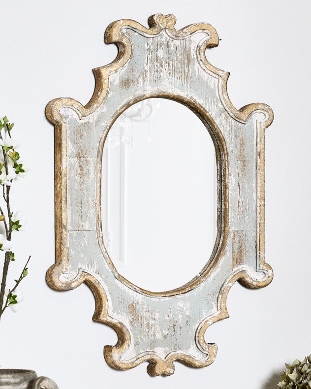 Barfleur Vintage Wood Wall Mirror
