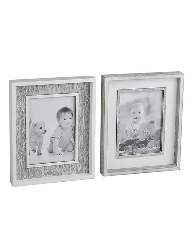 Set of 2 Wooden Photo Frames