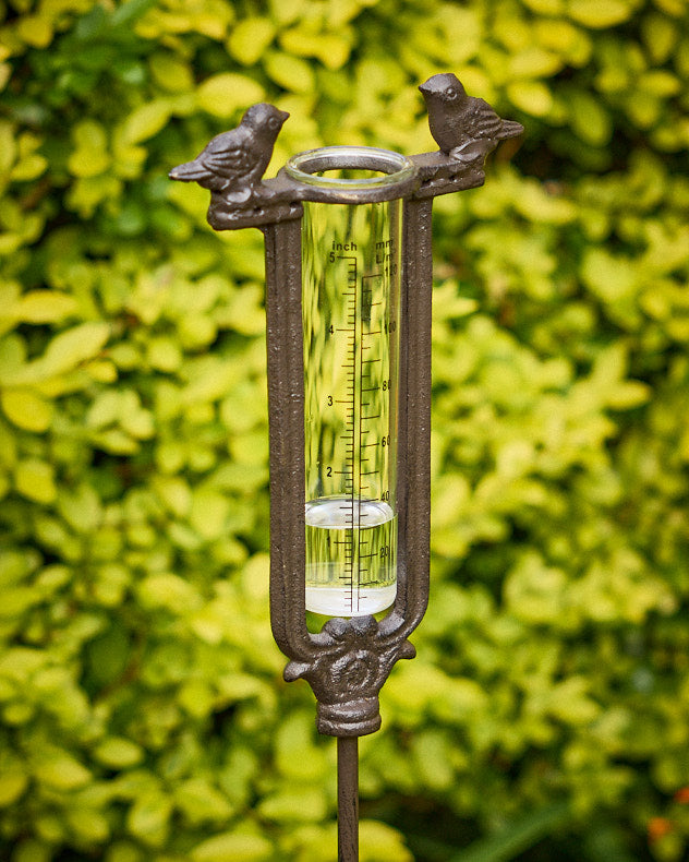 Cast Iron Standing Rain Gauge