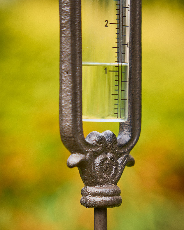 Cast Iron Standing Rain Gauge