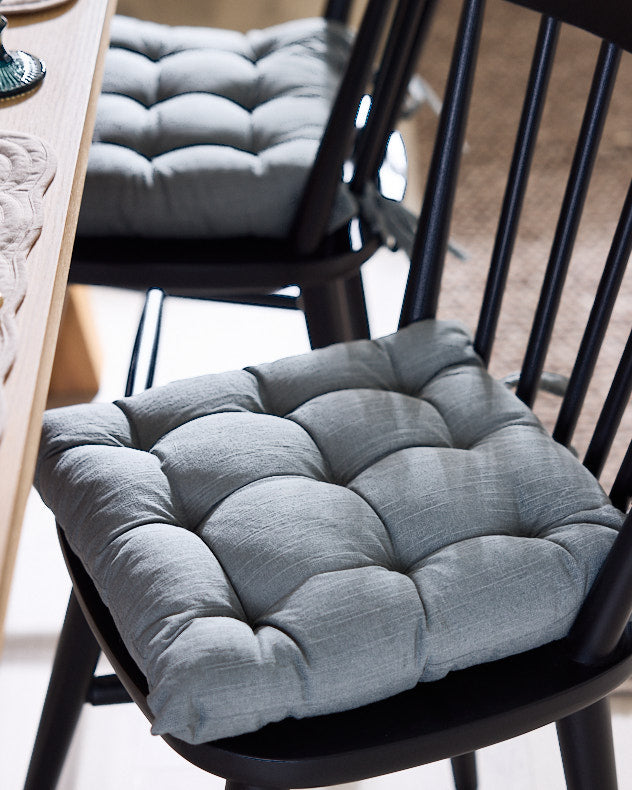 Alassio Blue Seat Pad with Ties