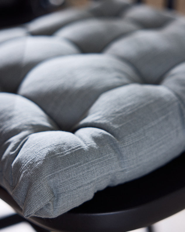 Alassio Blue Seat Pad closeup