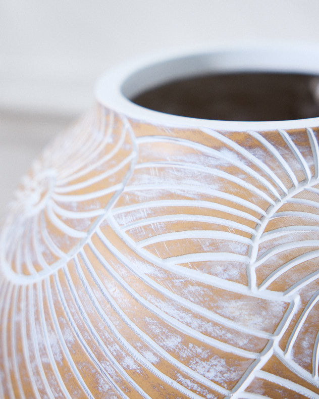 Vase rond en coquillage Oskola