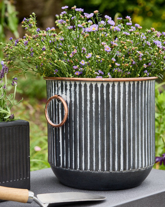 Tambara Set of 3 Ribbed Planters