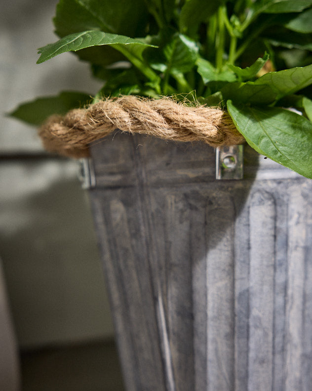 Toma Medium Metal Planter with Handles