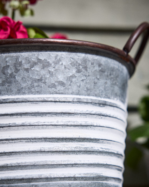 Cordar Two Tone Metal Planter