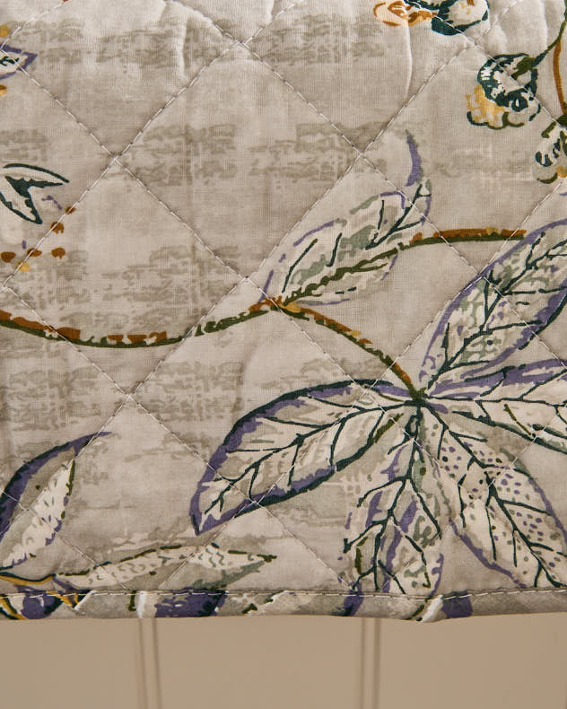 Jeté matelassé fleuri Briare