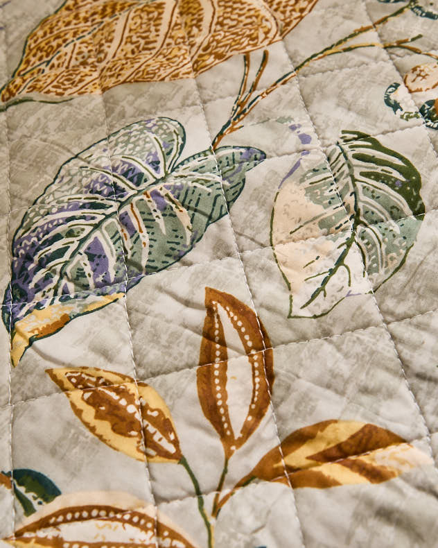 Jeté matelassé fleuri Briare