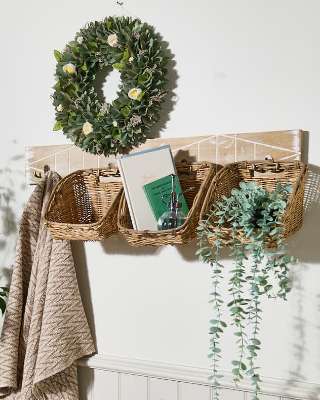Manzat Wall Mounted Basket Rack