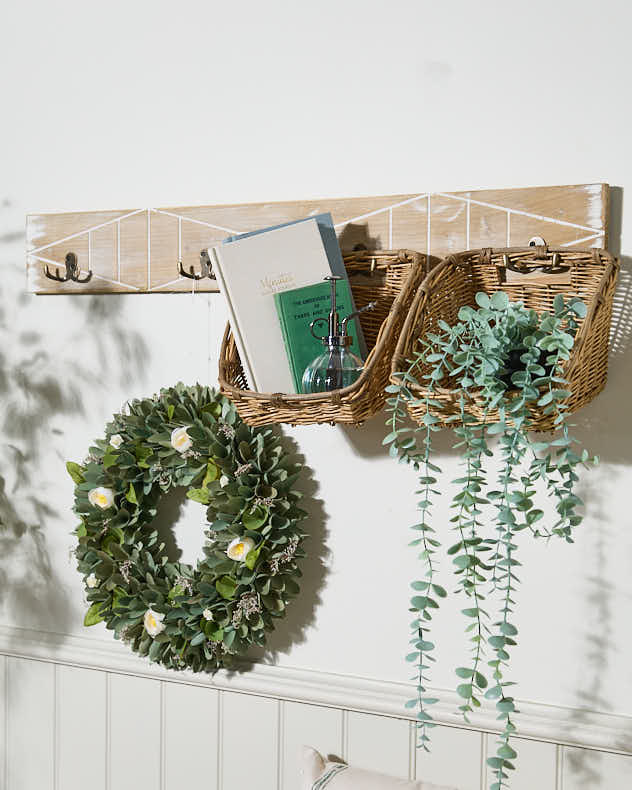 Manzat Wall Mounted Basket Rack