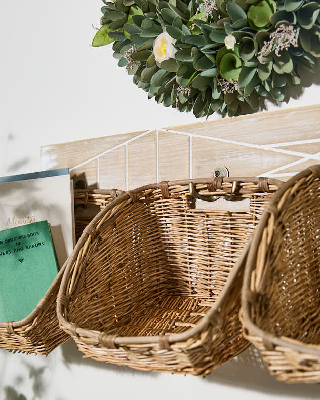 Manzat Wall Mounted Basket Rack