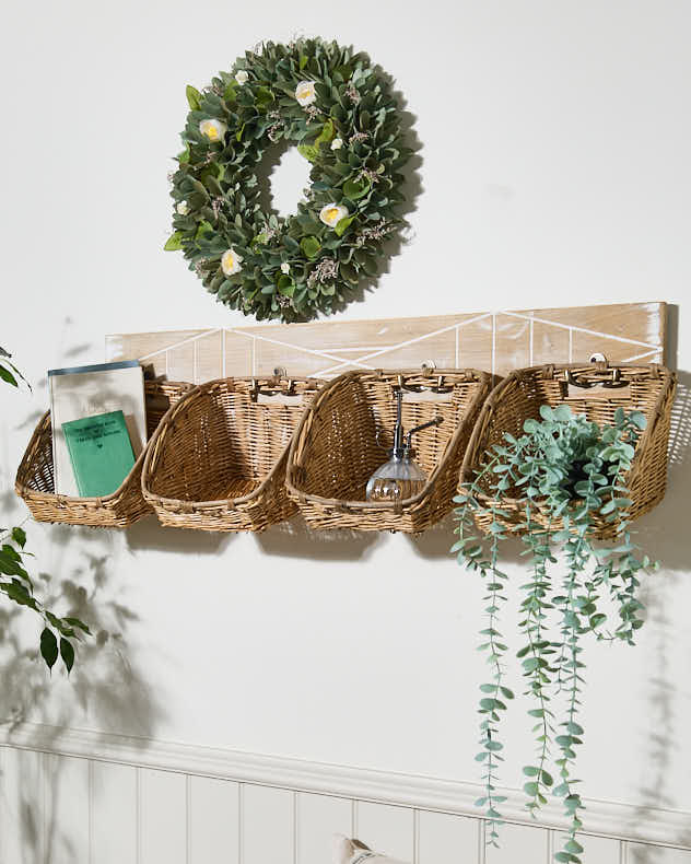 Manzat Wall Mounted Basket Rack